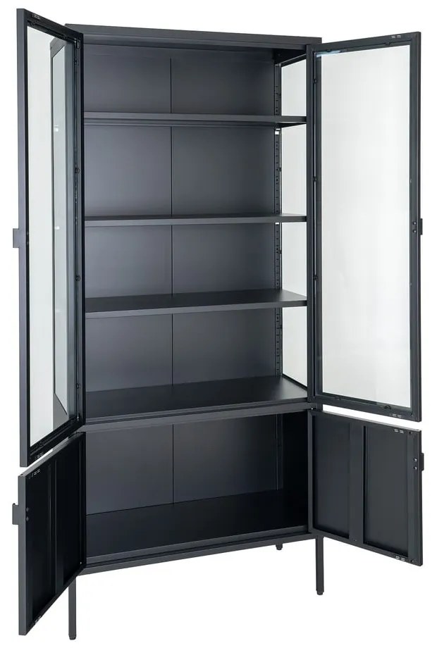 Vetrina metallica nera 80x180 cm Brisbane - House Nordic