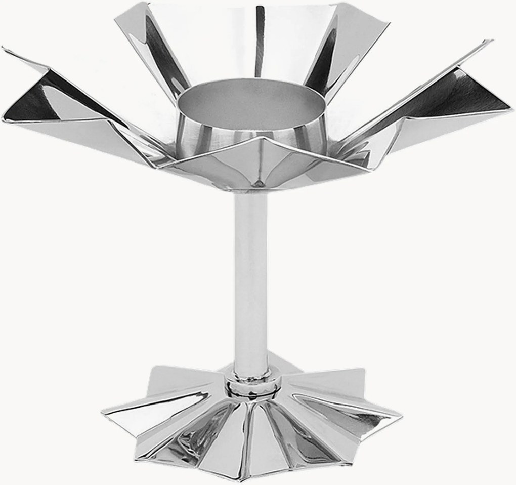 Portacandela in acciaio inossidabile Frilly Argent