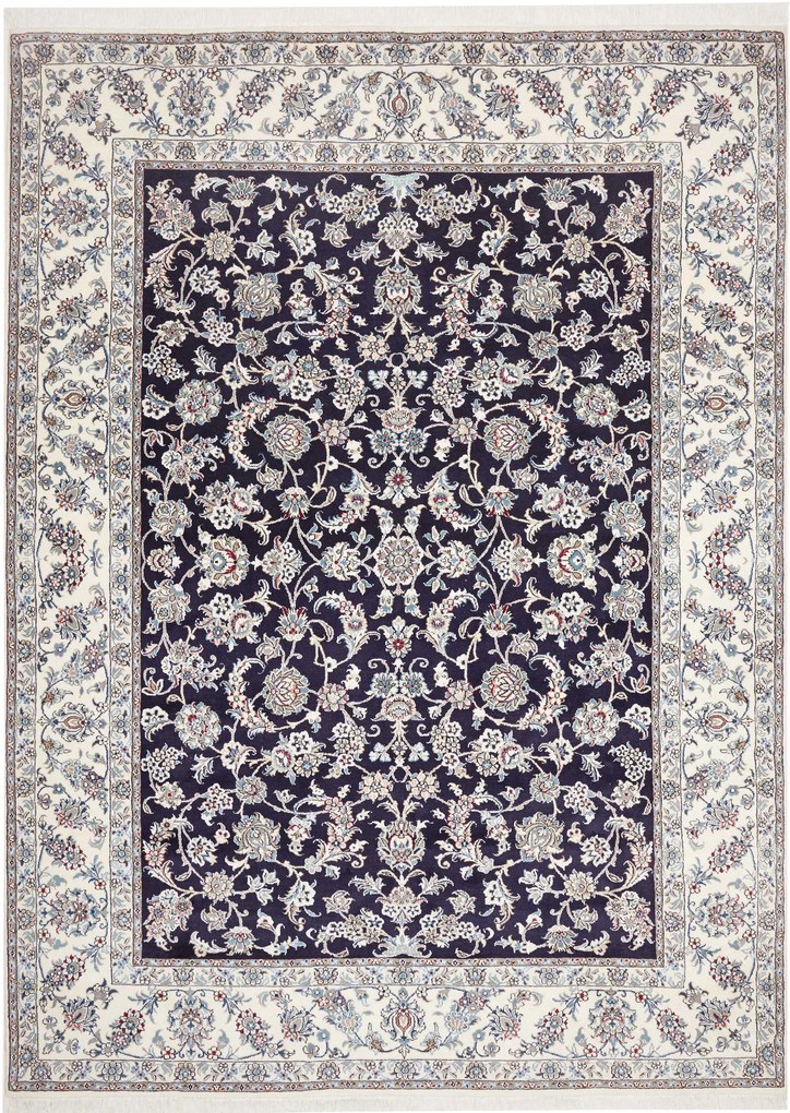 Nain Tappeto persiano 250x340 Blu (Iran) Annodato A Mano