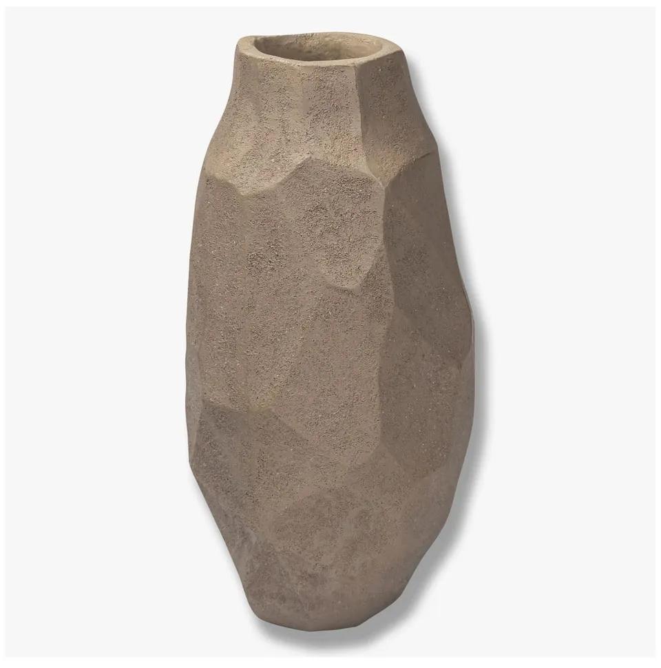 Vaso in poliresina beige (altezza 18 cm) Nuki - Mette Ditmer Denmark