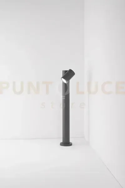 Pull paletto in alluminio antracite opaco ip65 1 luce attacco gu10 ...