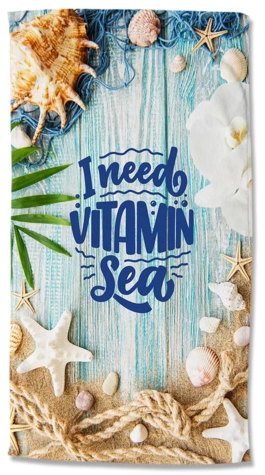 Telo mare in velluto 100x180 cm Vitamin Sea – Good Morning