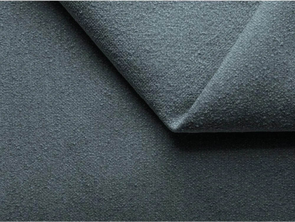 Letto matrimoniale imbottito blu con contenitore con griglia 180x200 cm Kiana - Makamii