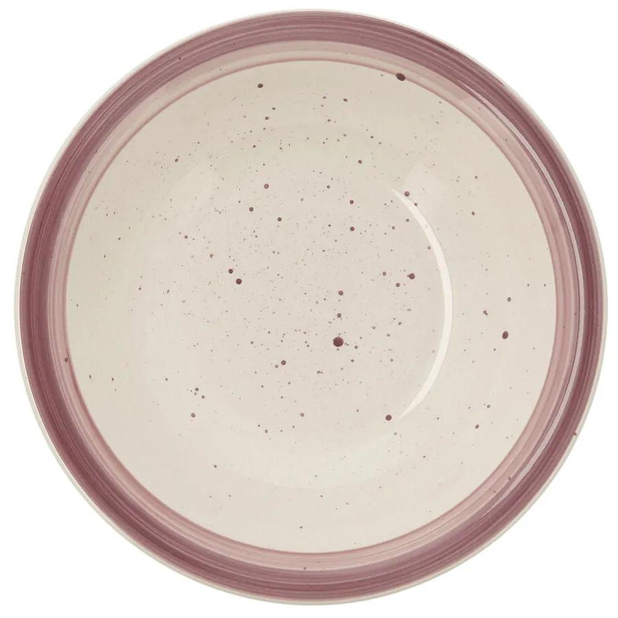 Piatto Fondo Quid Allegra Peoni Ceramica Bicolore (ø 21,5 cm) (12 Unità)