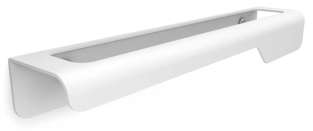 Koh-i-noor Piega 7507V portasciugamani 33 cm a muro in acciaio bianco opaco