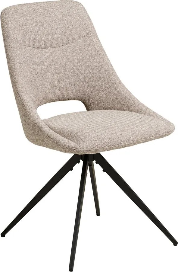 Sedia da pranzo beige in imbottito Dokka – House Nordic