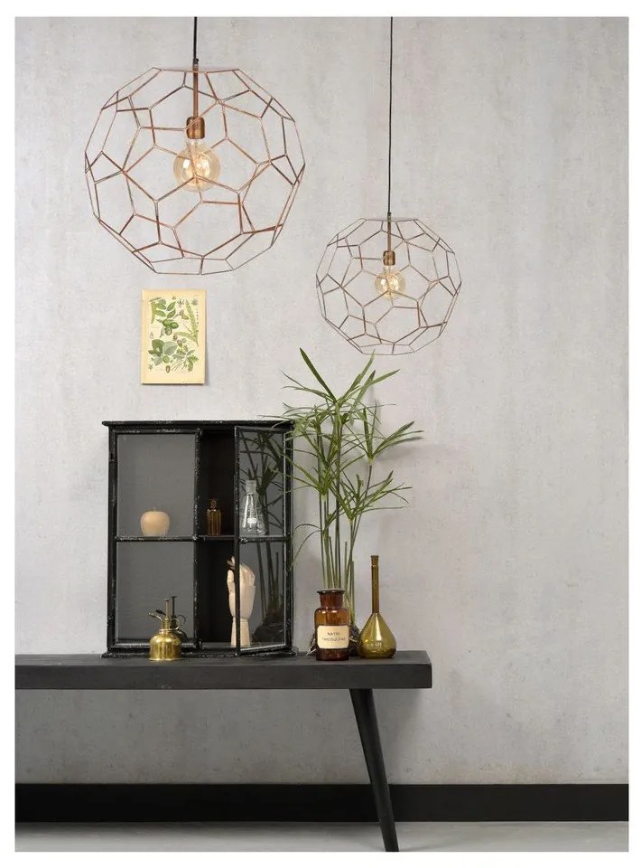 Lampada a sospensione marrone con paralume in metallo ø 34 cm Marrakesh - it's about RoMi