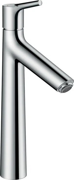 Rubinetto per lavabo Talis cromato lucido HANSGROHE getto laminare cristallino a canna alta H 31 cm