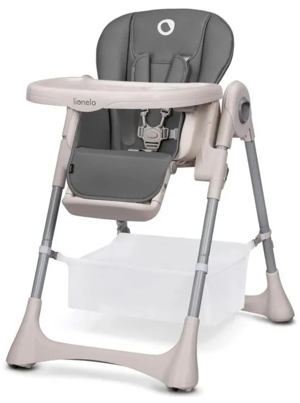 Lionelo - Sedia da pranzo per bambini ZANNA grigio