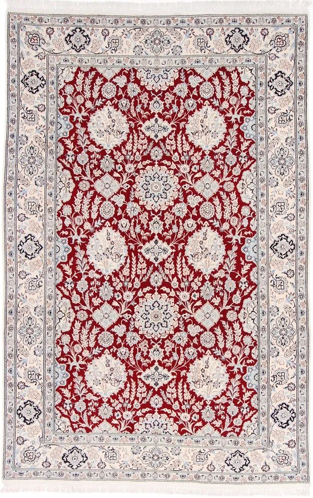 Nain Tappeto persiano 200x310 Beige (Iran) Annodato A Mano