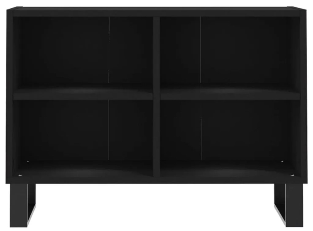 Mobile porta tv nero 69,5x30x50 cm in legno multistrato