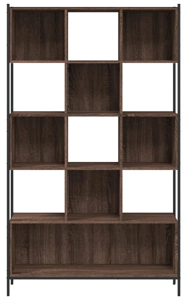 Libreria Rovere Marrone 102x28x172 cm in Legno Multistrato