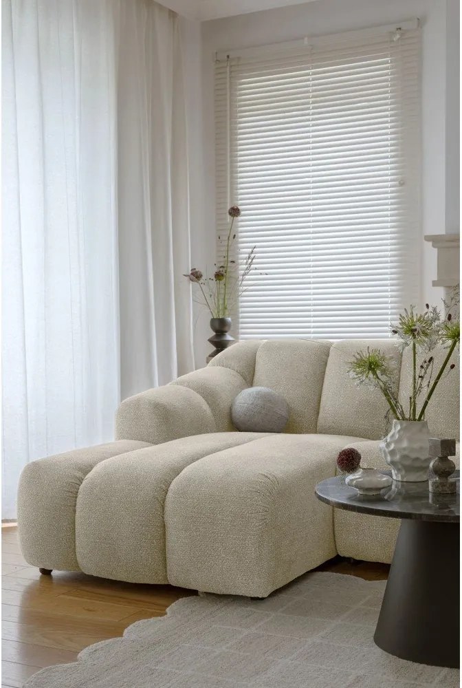 Divano angolare beige (con penisola a sinistra/con chaise lounge) Shell – Miuform