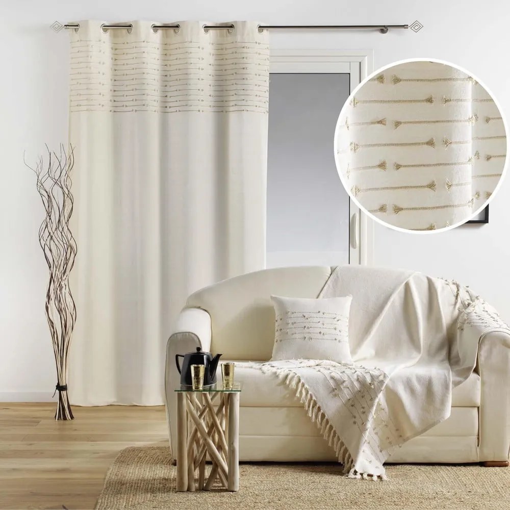 Tenda beige in cotone 140x240 cm Golden Sunset – douceur d'intérieur