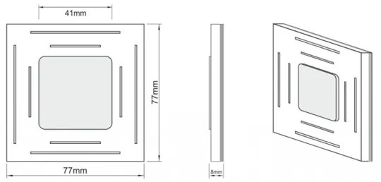 LDST SP-01-SS-BC8 - Illuminazione scale SPACE 8xLED/1,2W/230V