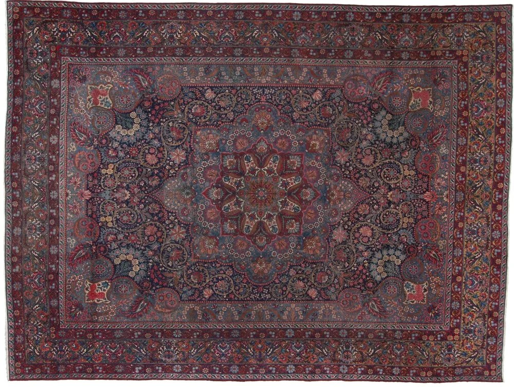 Tehran Tappeto 310x410 Rosa (Iran) Annodato A Mano