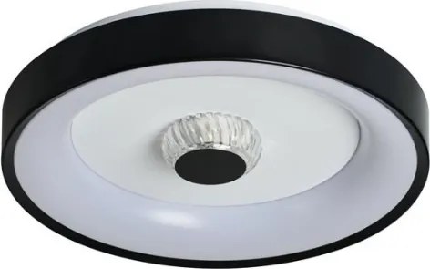Searchlight 89735-38BK - Lampada da soffitto dimmerabile LED POLKA 24W/230V + 6W, diametro 38,5 cm, nera