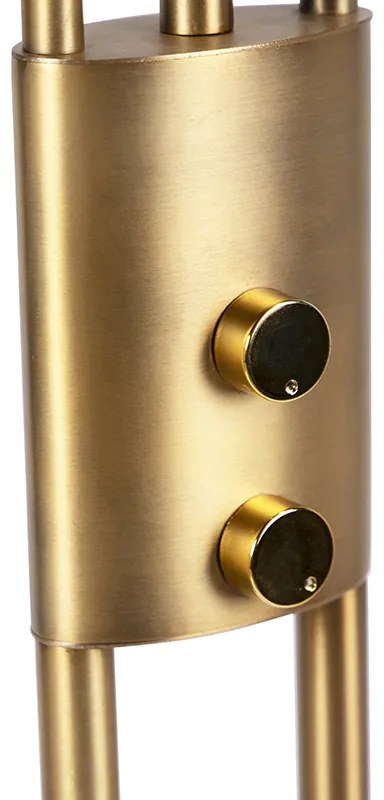 Lampada da terra moderna bronzo con LED e dimmer - Lexus