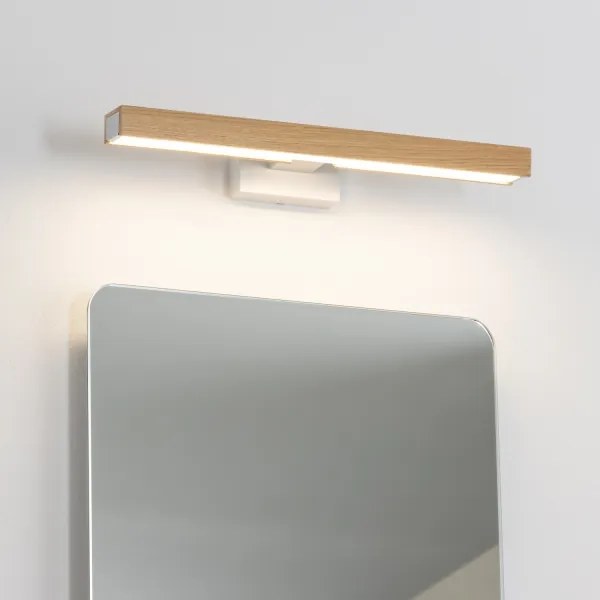 Brilagi- Illuminazione a LED per specchi da bagno WOODY MIRROR LED/8W/230V IP44 quercia/bianco