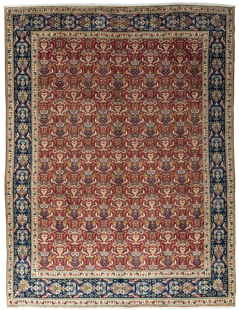 Tabriz Tappeto persiano 400 x 300 Rosso (Iran) Annodato A Mano