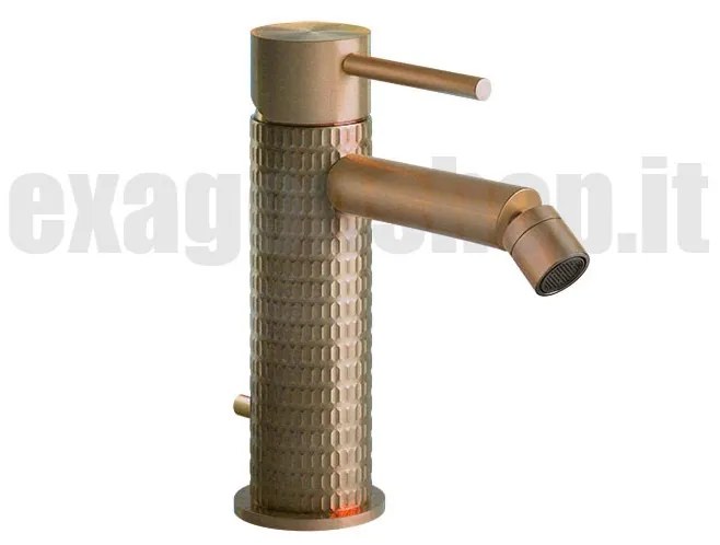 Miscelatore bidet con scarico con flessibili warm bronze brushed 726 Meccanica 54207 Gessi