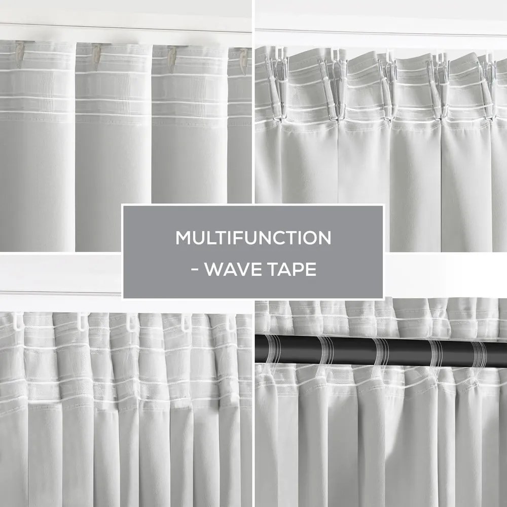 Tenda parzialmente oscurante bianca 140x245 cm Kierra – Restilo