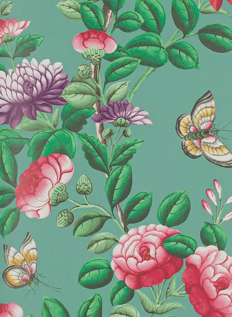 Manuel Canovas Carta da parati Nankin - Emeraude