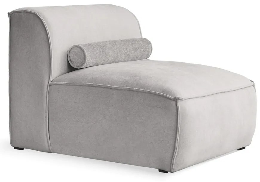 Divano componibile in grigio chiaro (solo con parte centrale) Flex Felix – Miuform