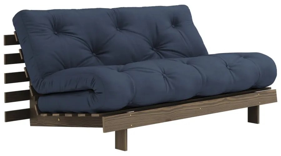 Divano letto blu scuro 160 cm Roots - Karup Design