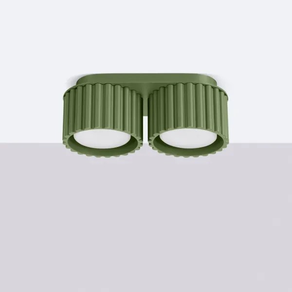 Sollux SL.1798 - Faretto AURA 2xGX53/10W/230V verde