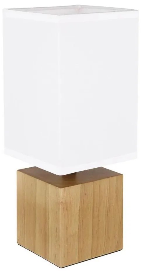 Globo 21628W - Lampada da tavolo VALENTINO 1xE27/7W/230V bianco/marrone