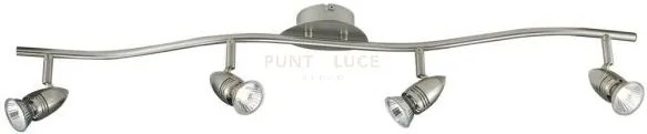 Spot led sunny nickel 4xgu10 led 5w 400lm 2700k 15,8x11x16cm spot-s...