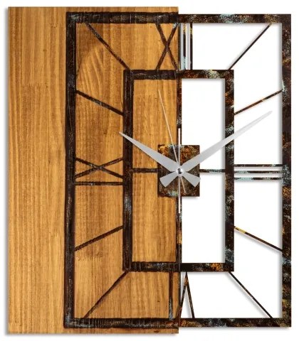 Orologio da parete 49x58 cm 1xAA legno/metallo