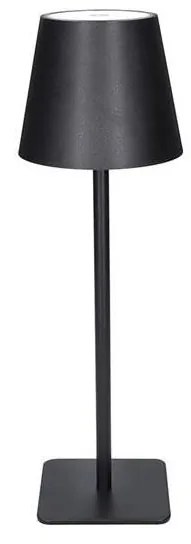 Solight WO69-B - Lampada da tavolo LED ricaricabile dimmerabile a sfioramento LUCCA LED/3,7V 2000 mAh nera