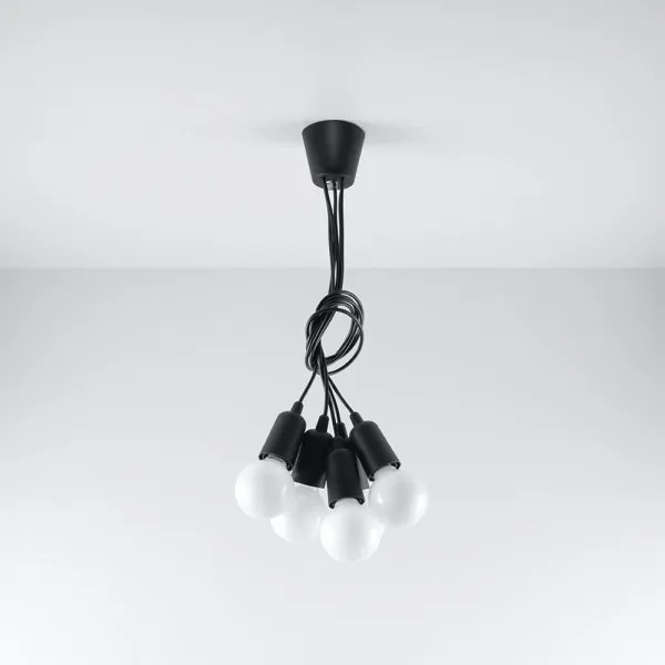 Lampadario a sospensione con filo DIEGO 5xE27/60W/230V