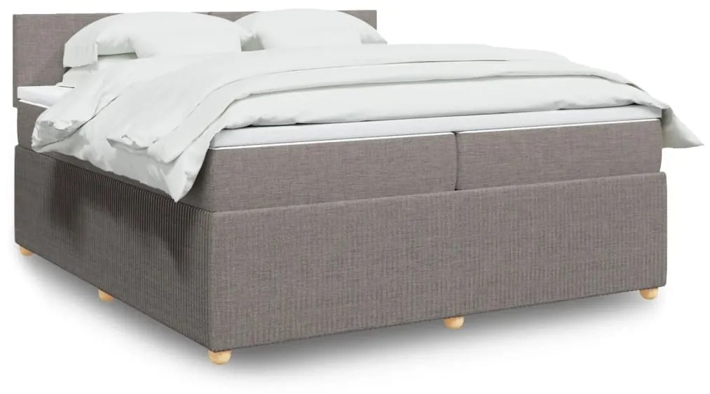 Giroletto A Molle Con Materasso Tortora 200x200 Cm İn Tessuto /