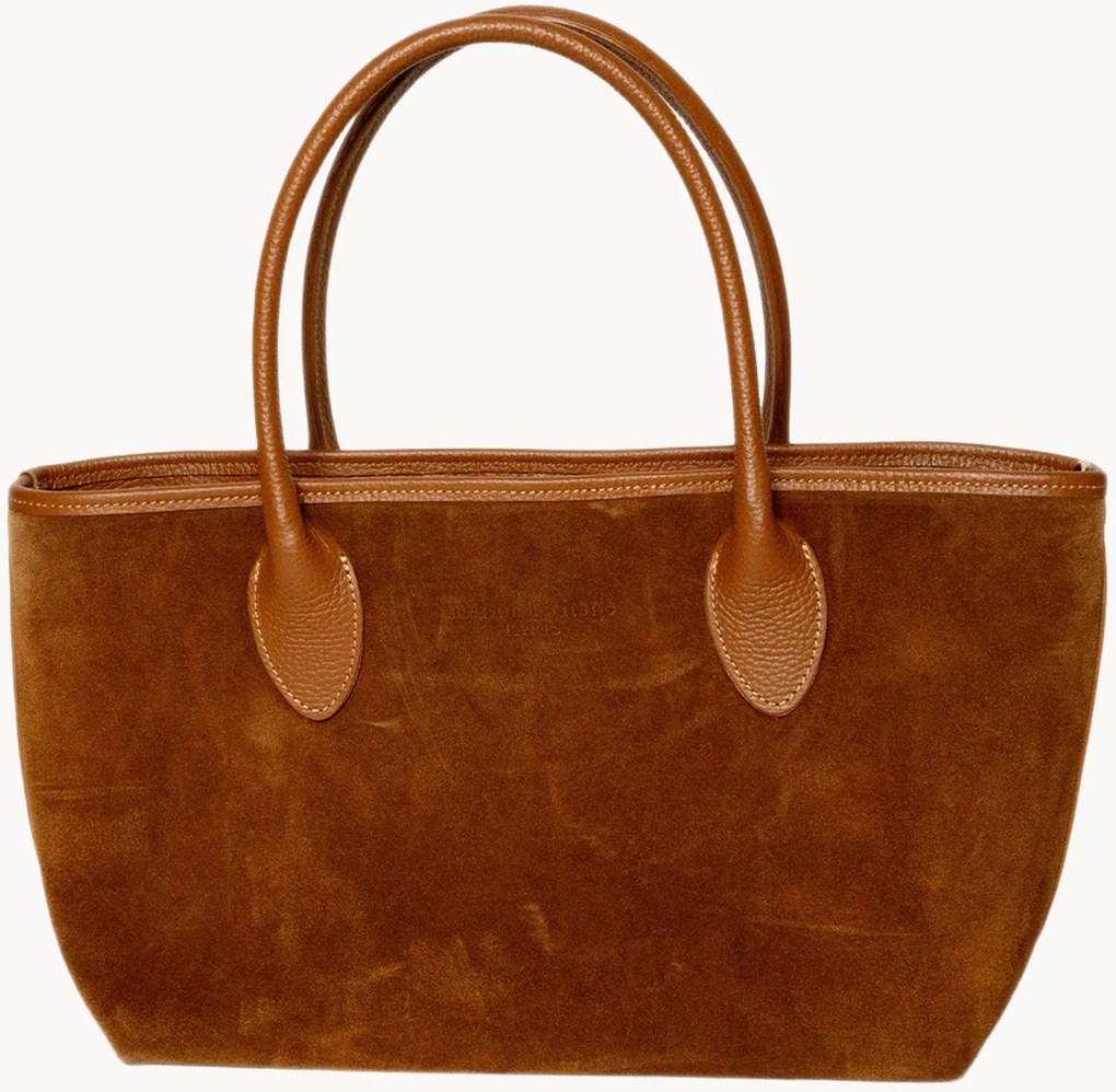 Borsa a mano in camoscio fatta a mano Loche