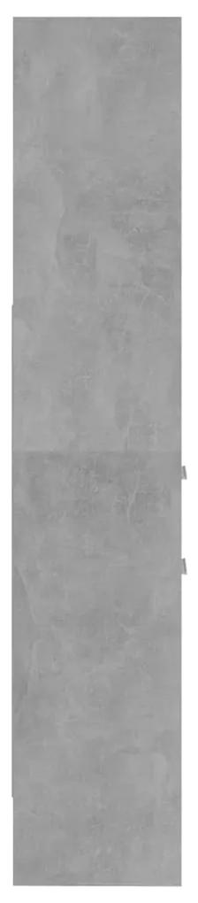 Libreria grigio cemento 40x35x180 cm in truciolato