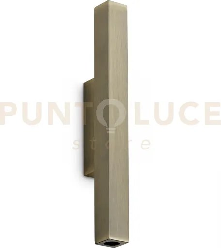 Look led square d.3cm 9w on-off 900 lm 3000 k ottone 30cm