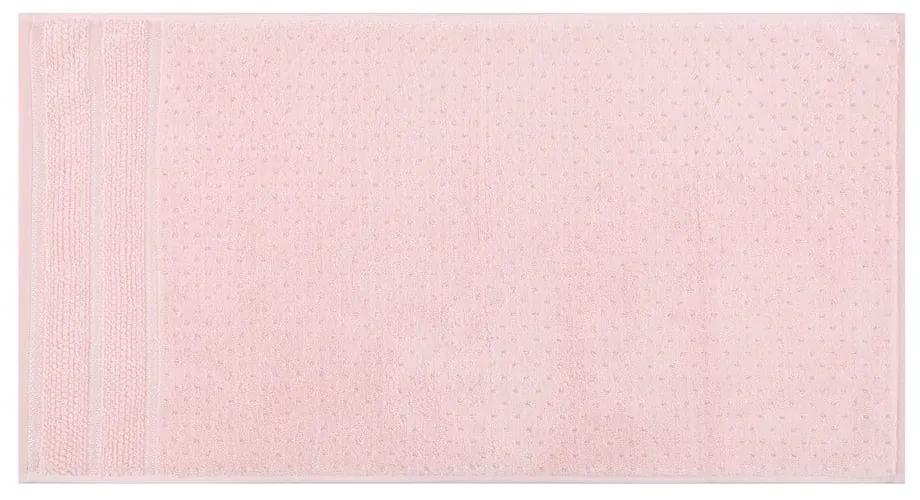 Set di 2 asciugamani in cotone rosa , 50 x 90 cm Arella - Foutastic