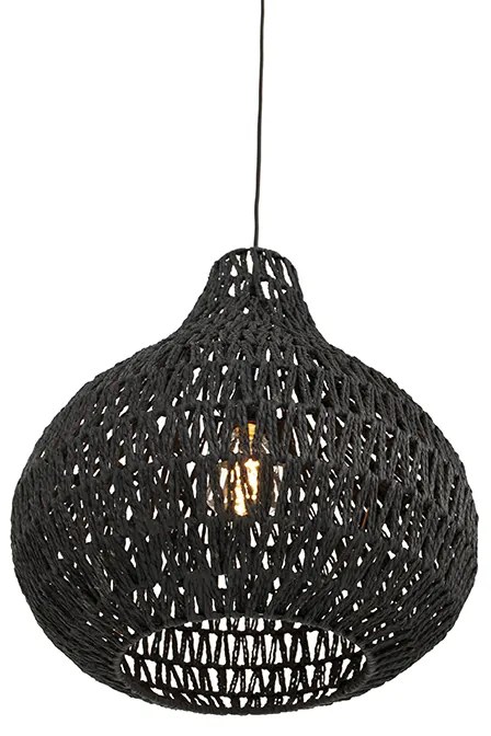 Lampada a sospensione retrò nera 45 cm - Lina Drop