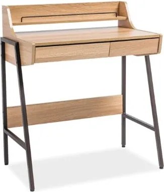 Scrivania B-168 in rovere - L 77 x L 48 x H 89 cm