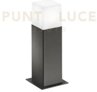 Ges411- paletto alluminio 1 luce attacco e27 colore grigio antracit...