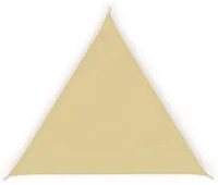 Tenda a vela parasole, ombreggiante, in poliestere impermeabile 5x5x5mt beige Fredi