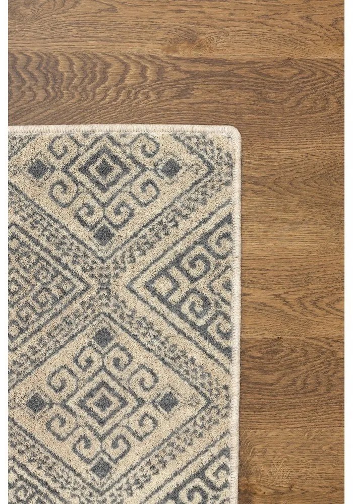 Tappeto in lana beige 133x180 cm Decori - Agnella