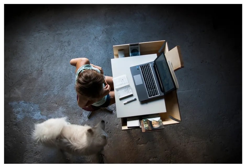 Scrivania bianca con 1 cassetto Scrivania My Writing - EMKO