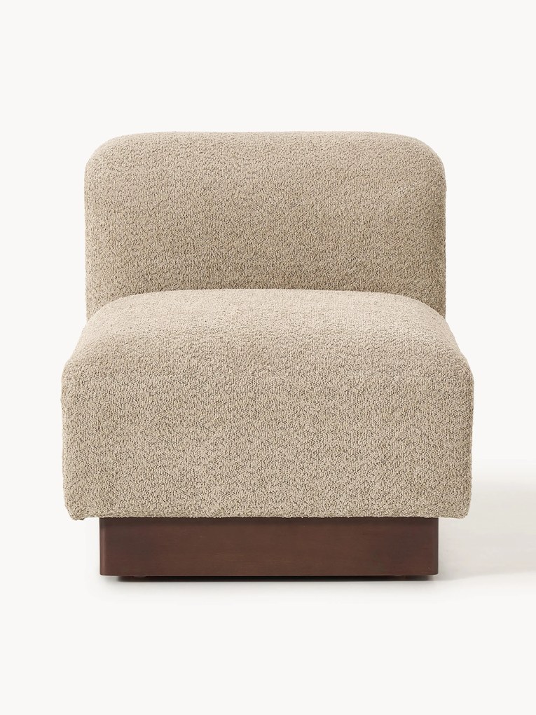 Modulo centrale in teddy bouclé Natalie