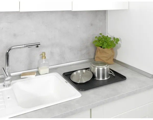 WENKO 54798100 - Scolapiatti AMY 42,5x31,5 cm nero