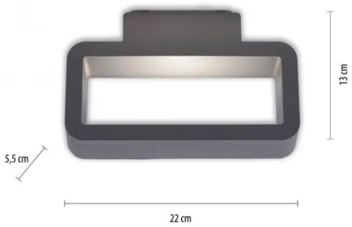 Paul Neuhaus 9668-13 - Applique da esterno LED HENDRIK LED/5,2W/230V IP54