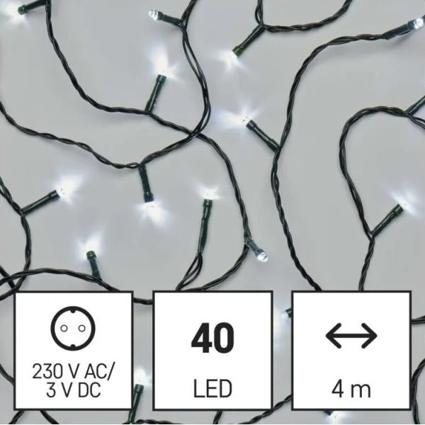 Catena luminosa LED per esterni 40xLED/9m IP44 bianco freddo